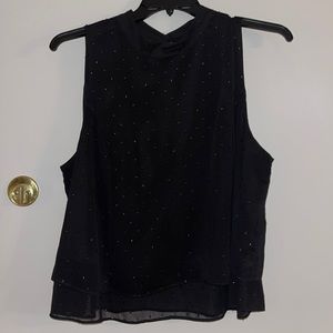 Kari Blue baby doll top. True Black.